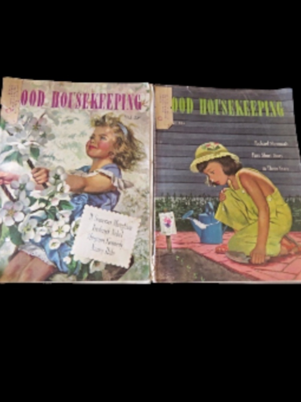2 Vintage 1946 Good Housekeeping Magazines